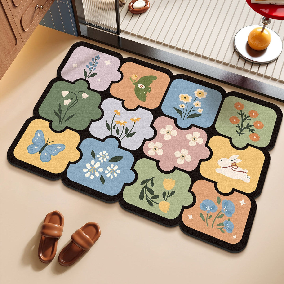Floral Patterned Anti-Fatigue Mat | High & Bury
