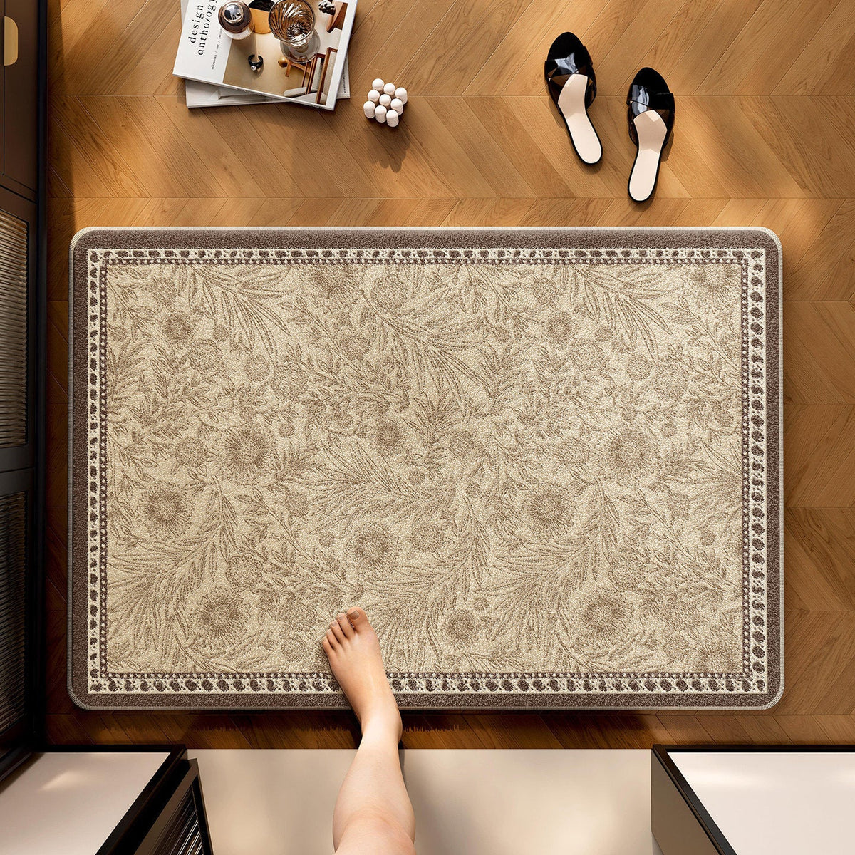 Floral Patterned Area Rug | High & Bury