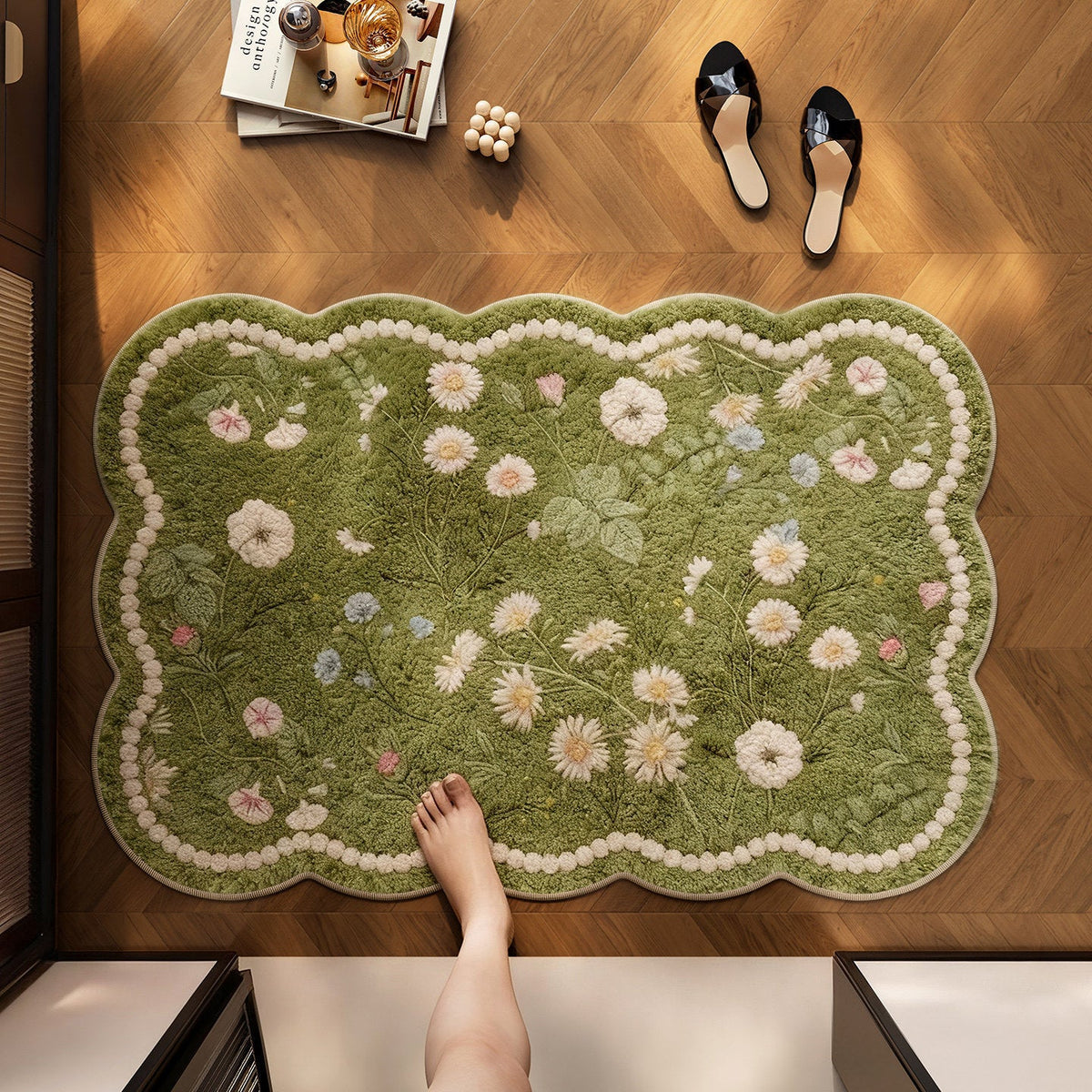 Floral Patterned Area Rug | High & Bury