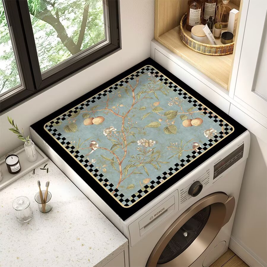 Floral Patterned Laundry Room Top Cover | High & Bury