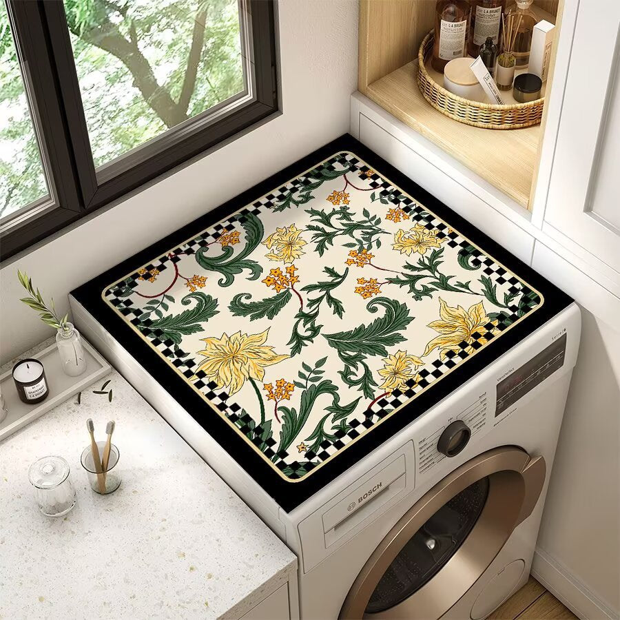 Floral Patterned Laundry Room Top Cover | High & Bury