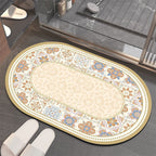 Floral-Patterned Memory Foam Bathroom Mat | High & Bury
