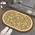 Floral-Patterned Memory Foam Bathroom Mat | High & Bury