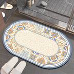 Floral-Patterned Memory Foam Bathroom Mat | High & Bury