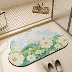 Floral Shape Bathroom Mat | High & Bury