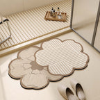Floral Shape Bathroom Mat | High & Bury