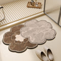 Floral Shape Bathroom Mat | High & Bury