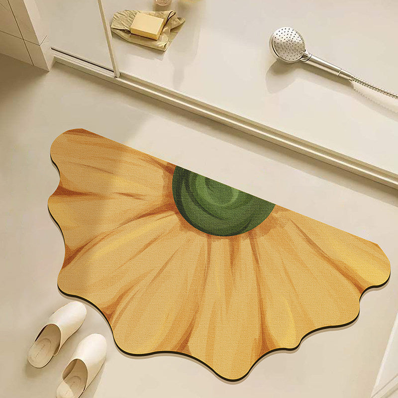 Floral Shaped Bath Mat | High & Bury