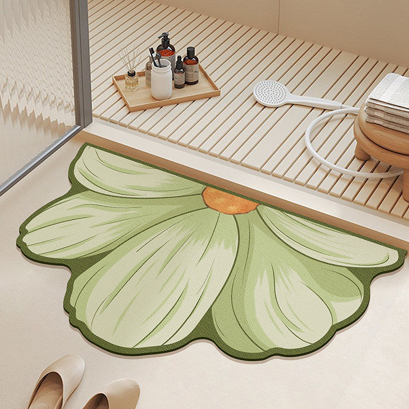 Floral Shaped Bath Mat | High & Bury