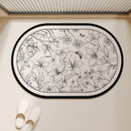 Floral Shaped Decorative Area Mat | High & Bury