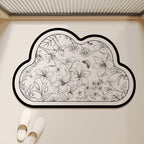 Floral Shaped Decorative Area Mat | High & Bury