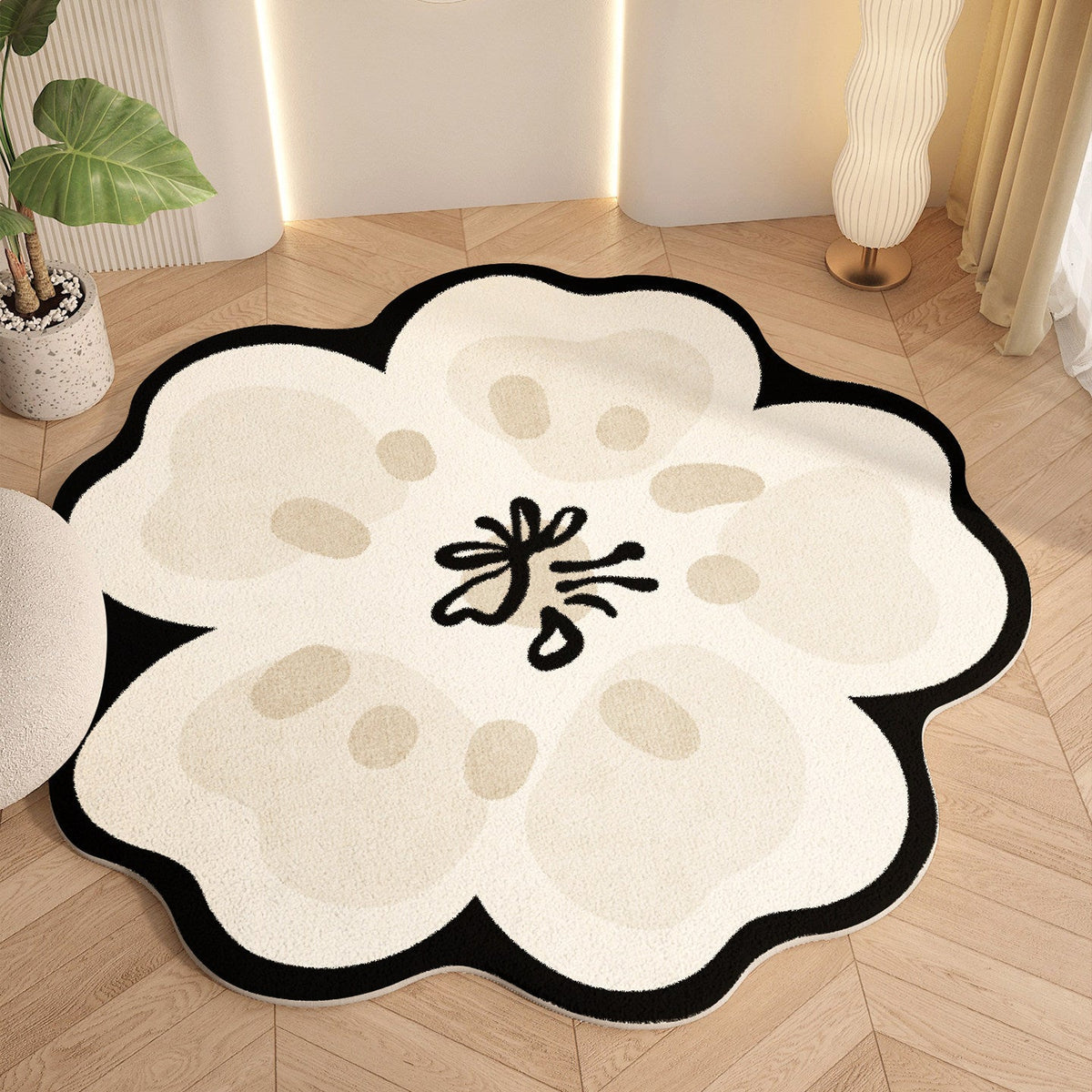Floral-Shaped Indoor Area Rug | High & Bury