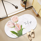 Floral-Themed Memory Foam Bath Mat | High & Bury