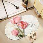 Floral-Themed Memory Foam Bath Mat | High & Bury