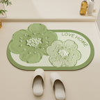 Floral-Themed Non-Slip Bath Mat | High & Bury