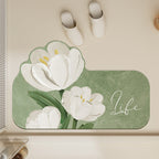 Floral-Themed Non-Slip Bath Mat | High & Bury