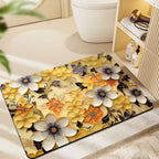 Floral-Themed Plush Bath Mat | High & Bury