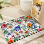 Floral-Themed Plush Bath Mat | High & Bury