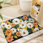 Floral-Themed Plush Bath Mat | High & Bury