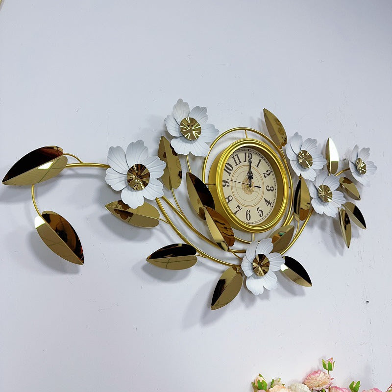Floral Wall Clock Art Decor | High & Bury