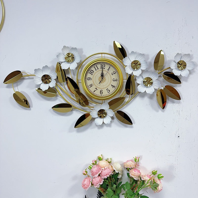 Floral Wall Clock Art Decor | High & Bury