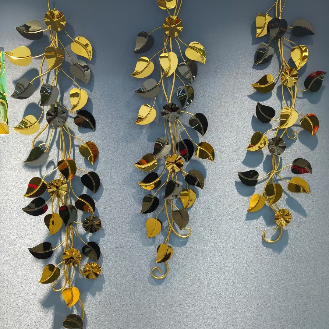 Floral Wall Clock with Leaf Design | High & Bury