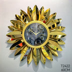 Floral Wall Clock with Leaf Design | High & Bury