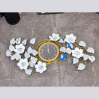 Floral Wall Clock with Leaf Design | High & Bury