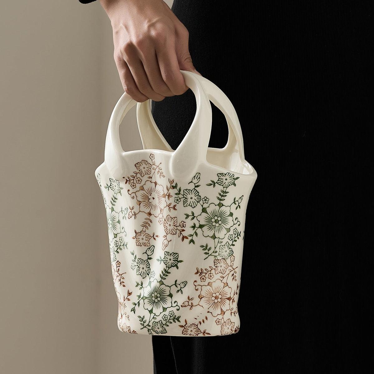 Flower Basket with Two Handles | High & Bury