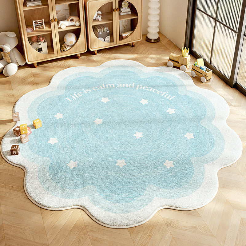 Flower-Shaped Decorative Area Rug | High & Bury