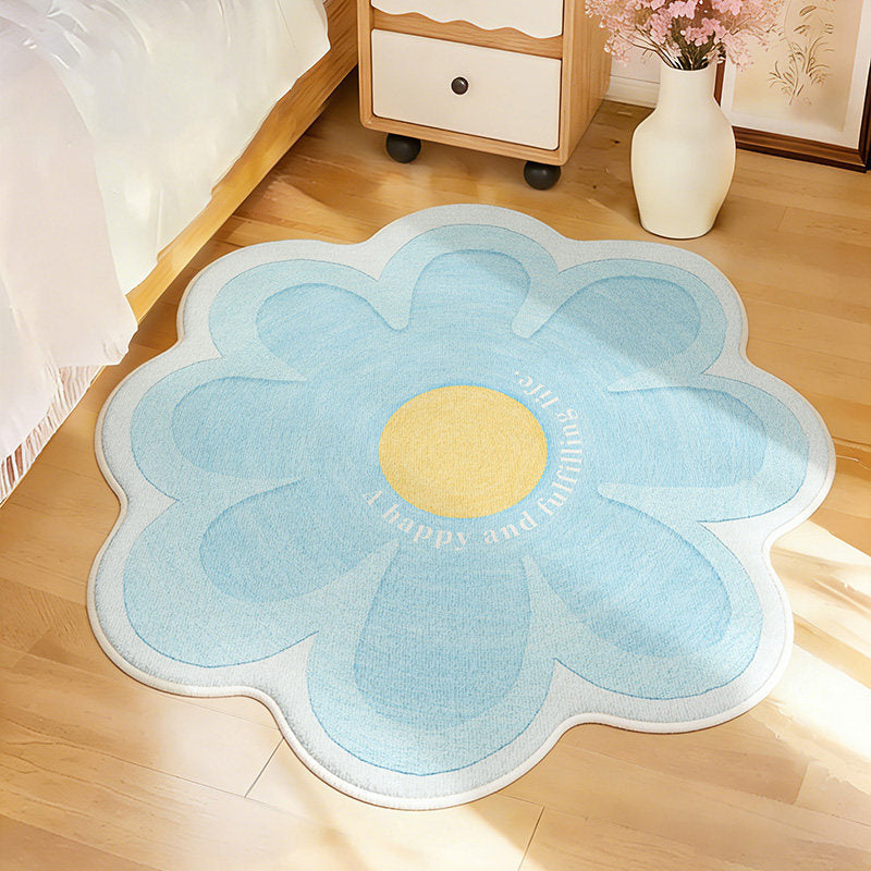 Flower-Shaped Decorative Area Rug | High & Bury