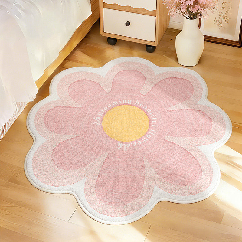 Flower-Shaped Decorative Area Rug | High & Bury