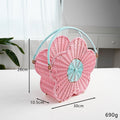 Flower-Shaped Decorative Woven Storage Basket | High & Bury