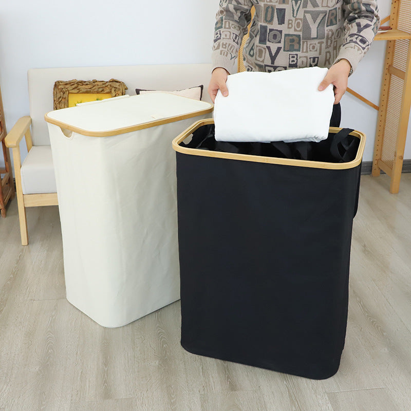 Foldable Fabric Laundry Hamper | High & Bury