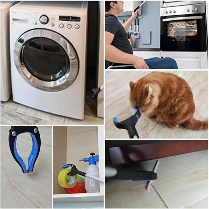 Foldable Grabber with 360° Swivel Jaw, Magnetic Tip and 83CM Length, view 2