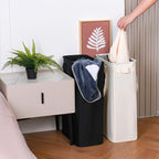 Foldable Laundry Basket with Wheels and Practical Lid | High & Bury