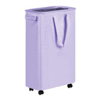 Foldable Laundry Basket with Wheels and Practical Lid | High & Bury