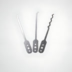 Foldable Lockpicking Tool with Three Plastic Pick Heads, 8 × 2.2 × 1.3 cm, view 4