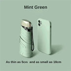 Foldable Mini Umbrella, 19 cm, UV-Coated and Water-Repellent, view 13