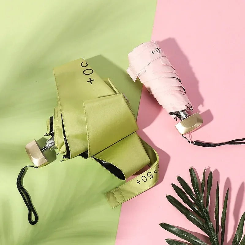 Foldable Mini Umbrella, 19 cm, UV-Coated and Water-Repellent, view 2