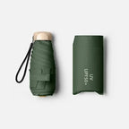 Foldable Mini Umbrella, 19 cm, UV-Coated and Water-Repellent