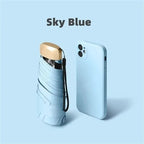 Foldable Mini Umbrella, 19 cm, Water-Repellent with UV Coating, view 12