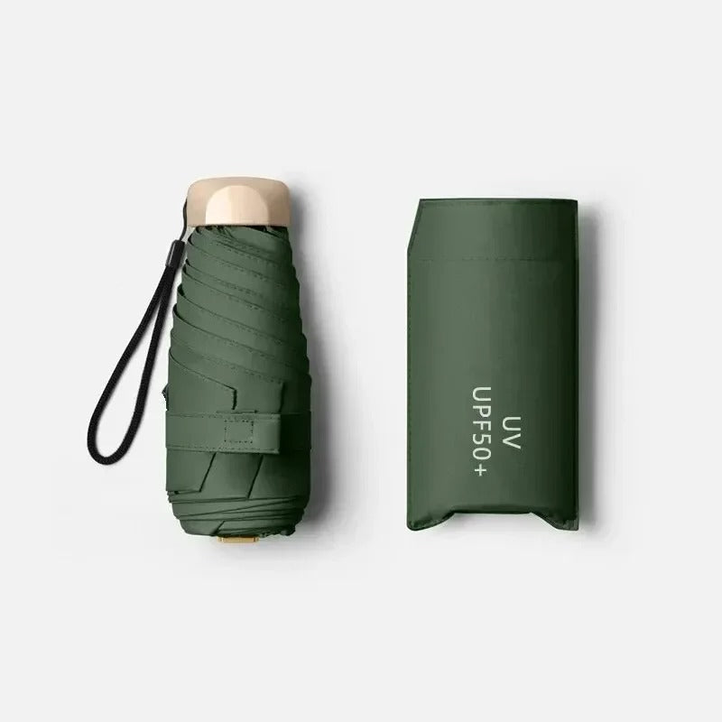 Foldable Mini Umbrella, 19 cm, Water-Repellent with UV Coating