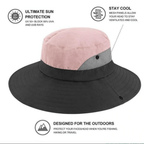 Foldable Polyester Sun Hat with Ponytail Opening, 56–58 cm, view 11