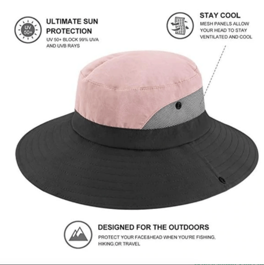 Foldable Polyester Sun Hat with Ponytail Opening, 56–58 cm, view 11