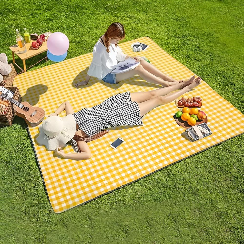 Foldable Waterproof Picnic Blanket, Acrylic and PEVA, 150cm x 200cm, view 3