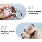 Folding Four-Finger Trigger Ring with Tactile Feedback for Pocket Carry, view 5