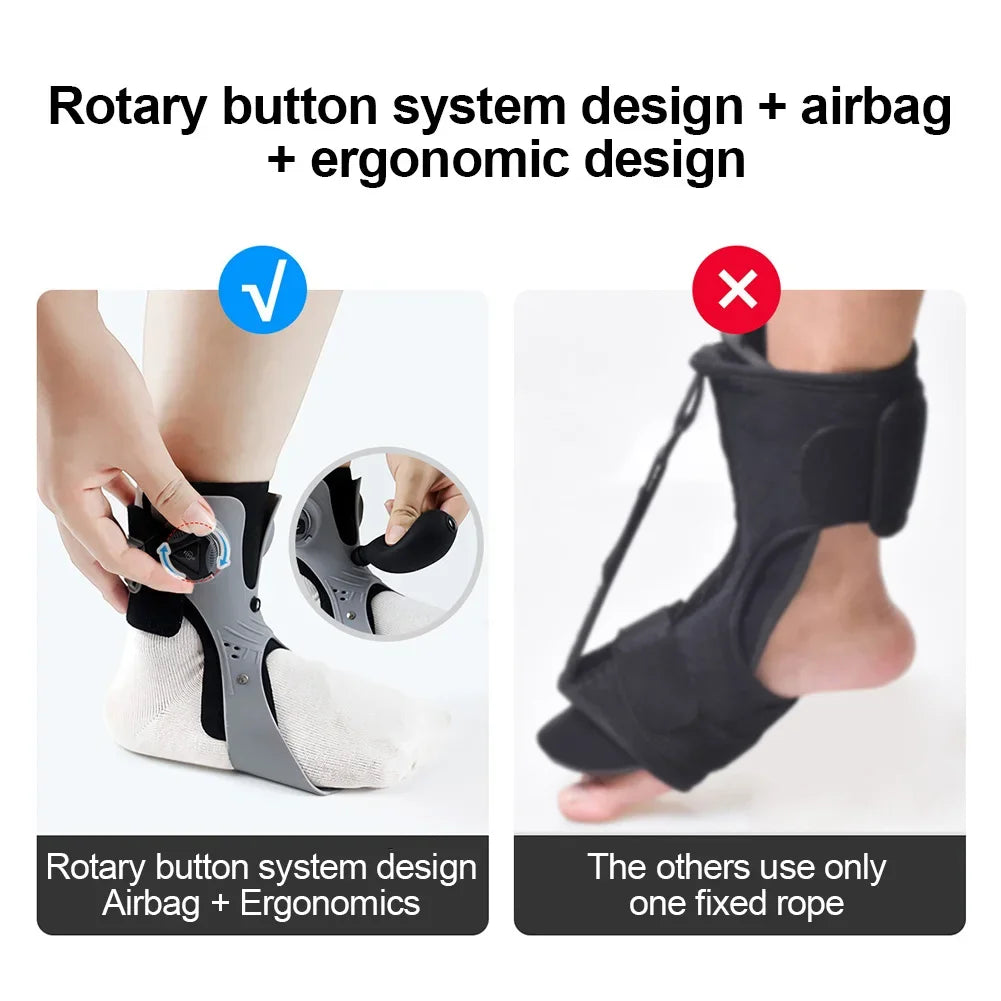 Foot Drop Ankle-Foot Orthosis Brace with Adjustable Buckle, view 3