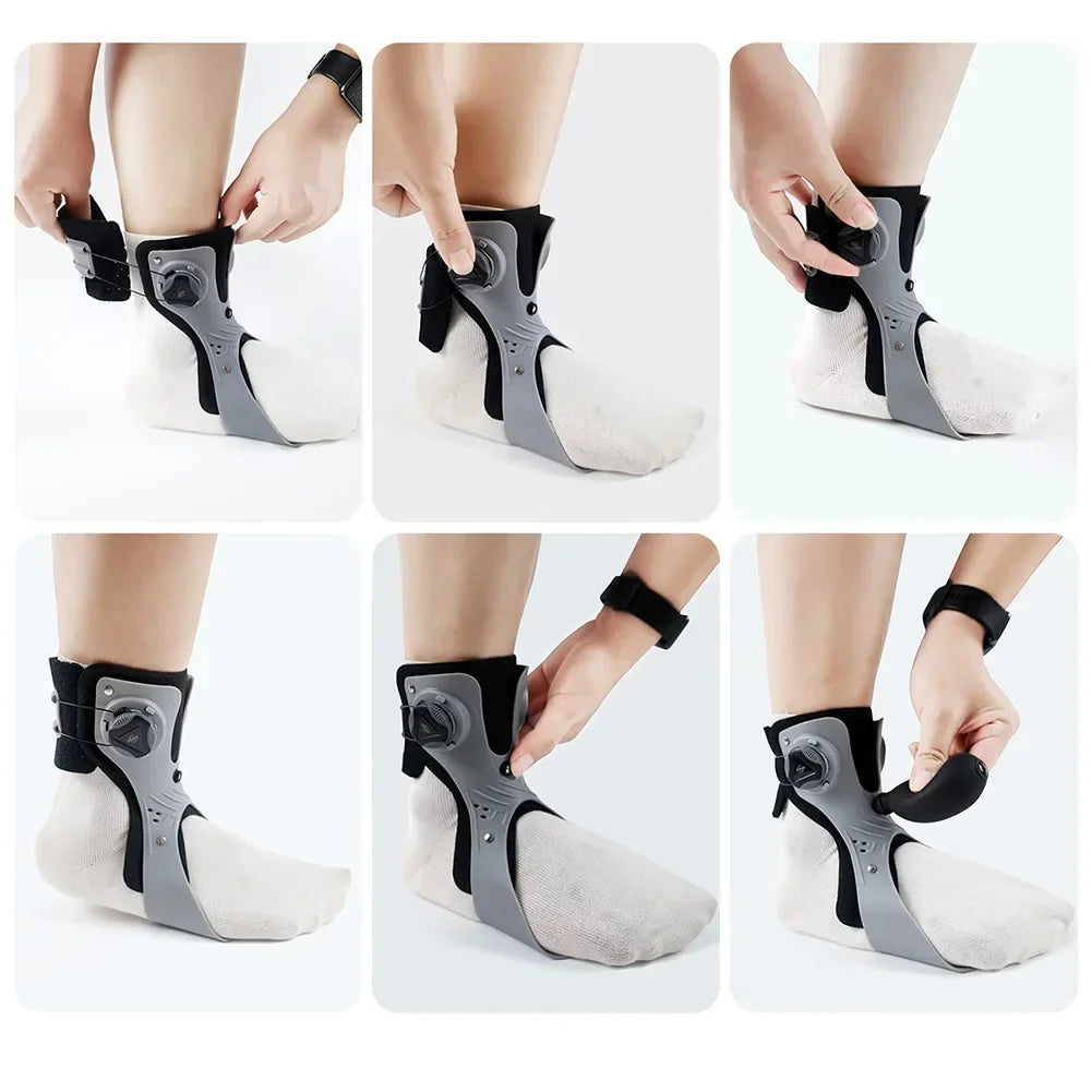 Foot Drop Ankle-Foot Orthosis Brace with Adjustable Buckle, view 4