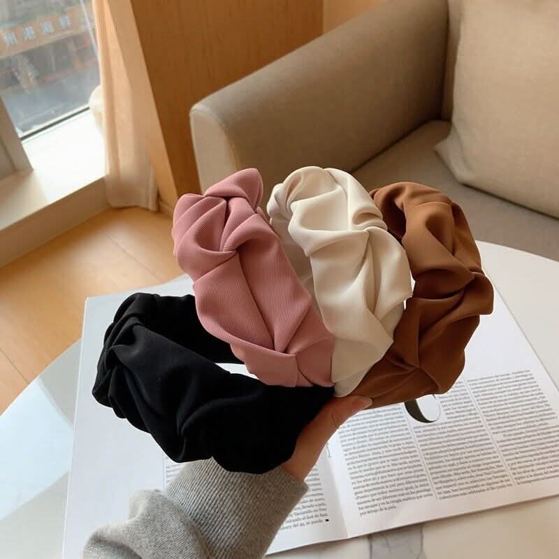 Freya Wide Headband for Women, Polyester and Plastic, 10 Colours, view 4